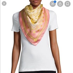 Versace 100% silk scarf 34x34